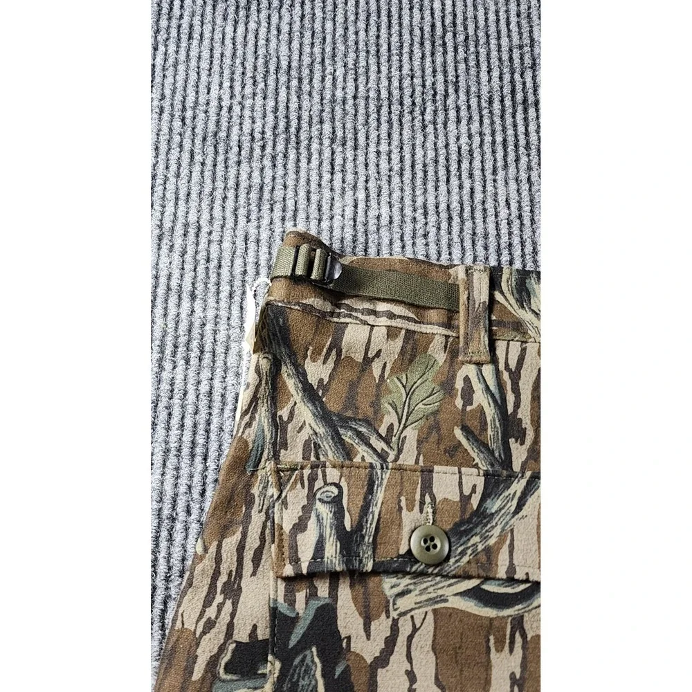 Vintage Mossy Oak Pants Mens 44x31 Treestand Camo Cargo Adjustable NWT 1986 USA